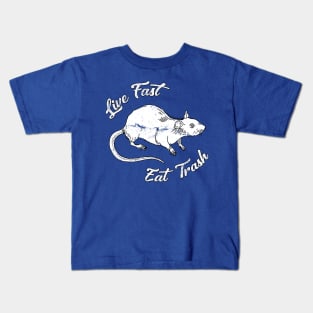 Life Fast & Eat Trash Kids T-Shirt